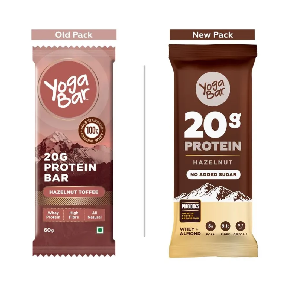 Yoga Bar 20g Protein Bar - Hazelnut, No Added Sugar, Loaded With Fibre, 70 g-9.webp